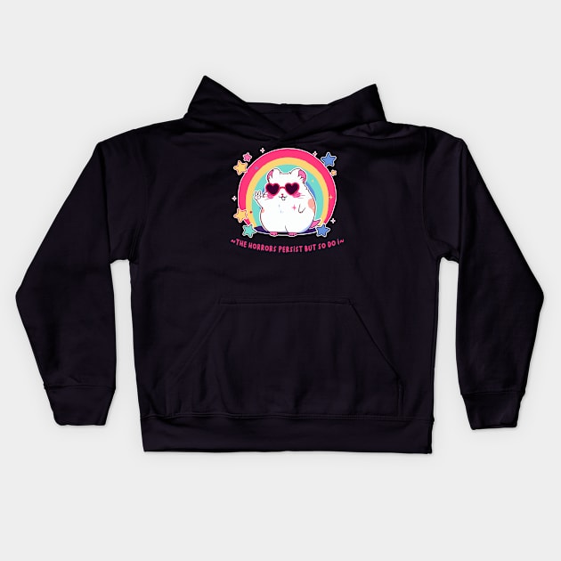 the horrors persist hamster Kids Hoodie by hunnydoll